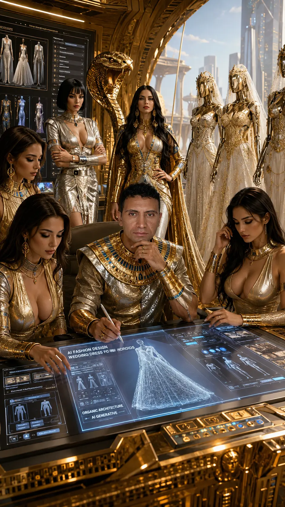 تصميم عرائس مستقبلي مستوحى من الهوية المصرية